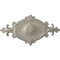 Ekena Millwork Quentin Ceiling Medallion, Hand-Painted Pearl White, 23 1/2"W x 12 1/4"H x 1 1/2"P CM23RO1PWS - alternate 1